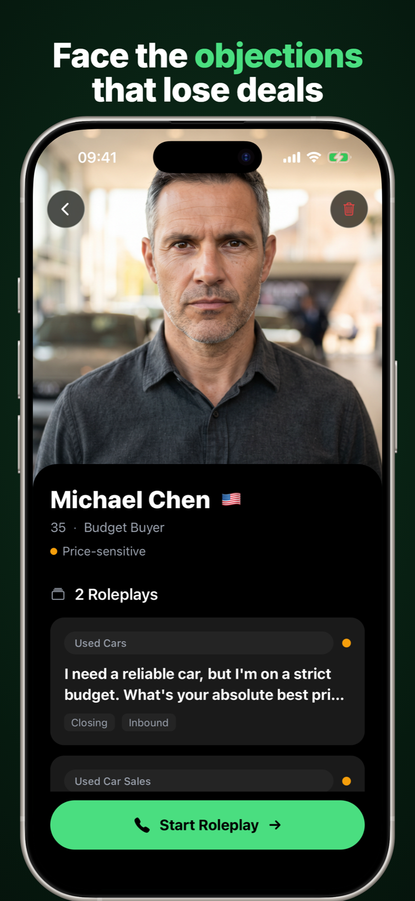 SalesCoach AI — Face real objections